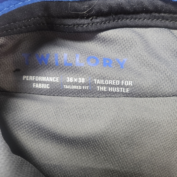 Twillory Dress Pants 36x30 Black Tailored Fit Grip Waist - Picture 6 of 9